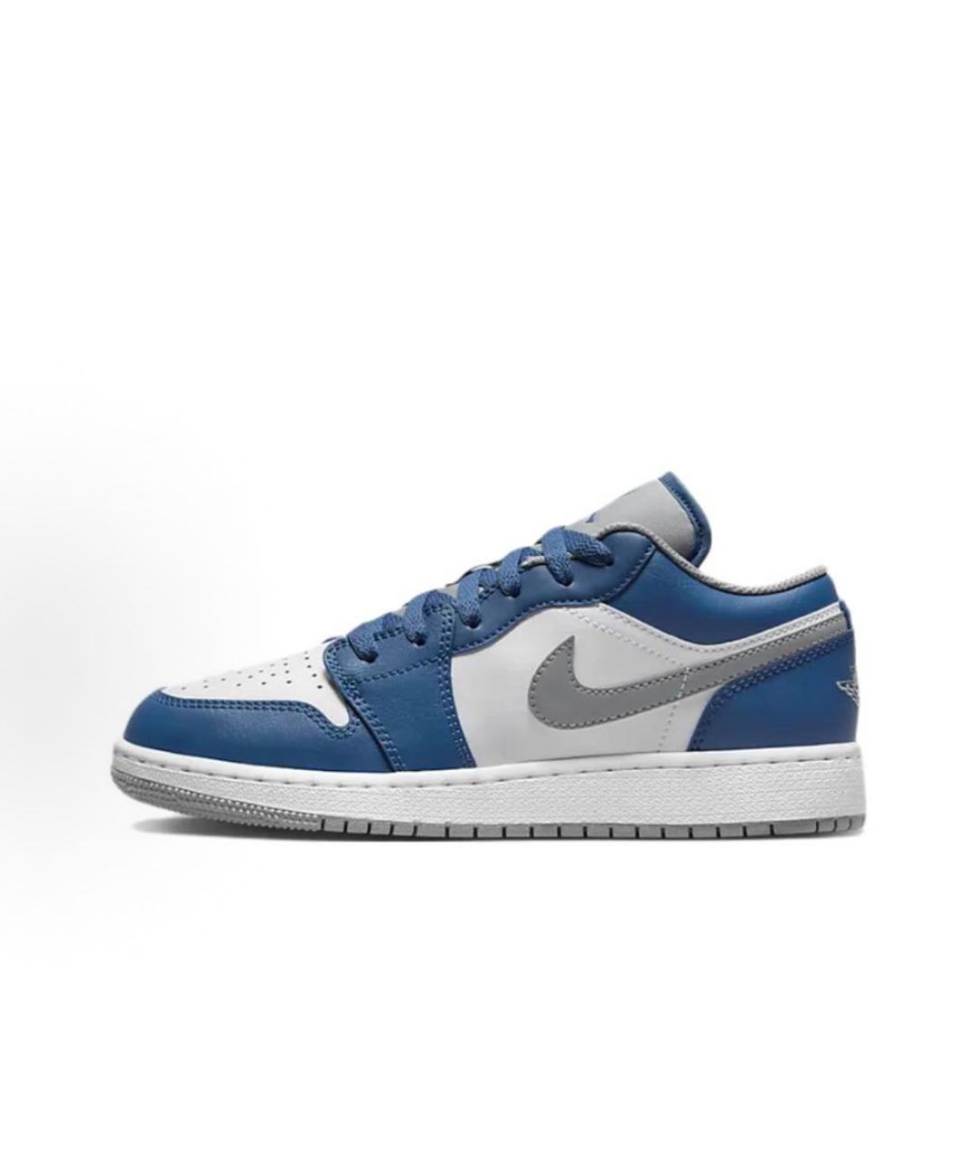 JORDAN Темно-синие кожаные кроссовки, фото 3