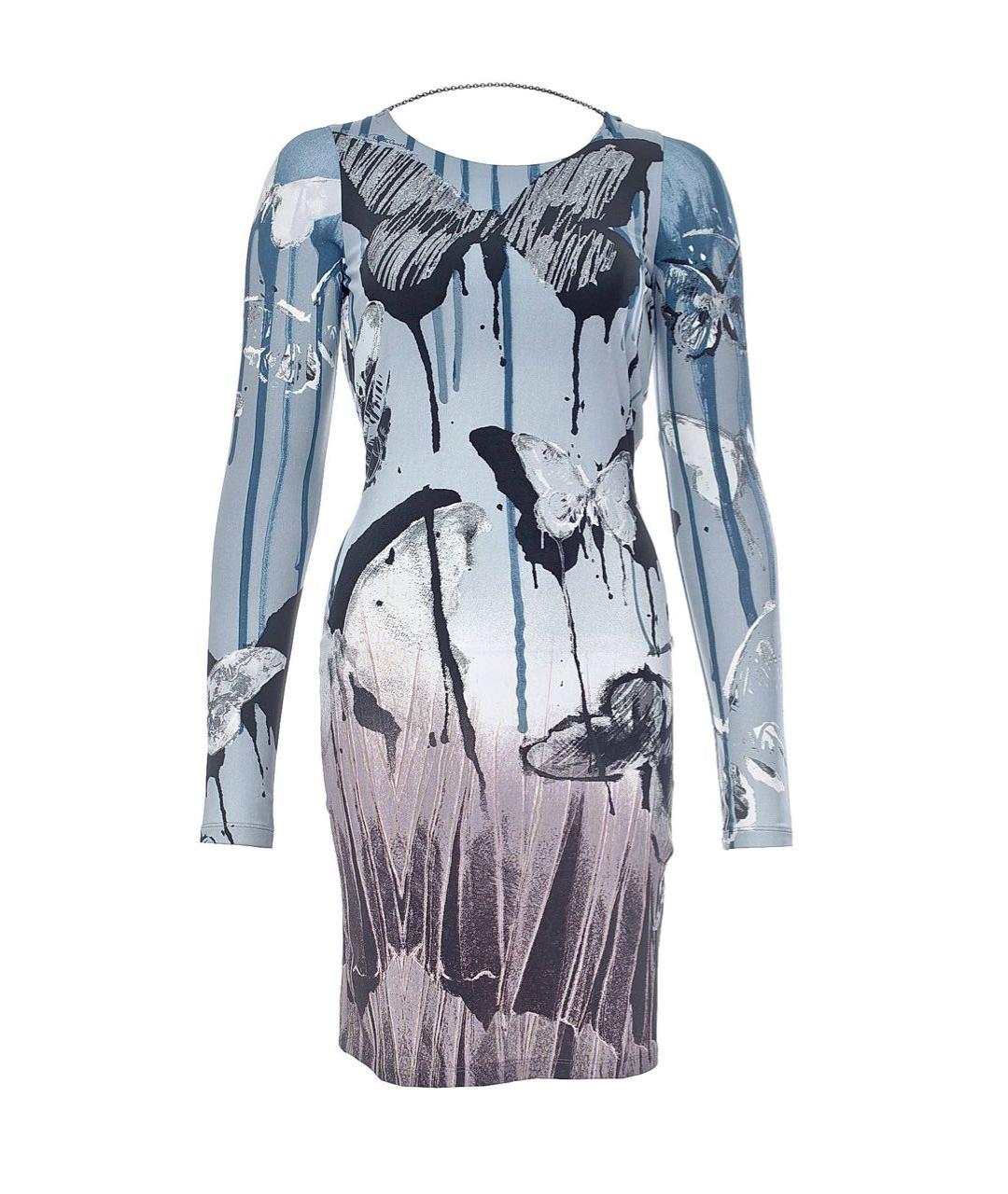 ROBERTO CAVALLI Мульти вискозное повседневное платье, фото 1