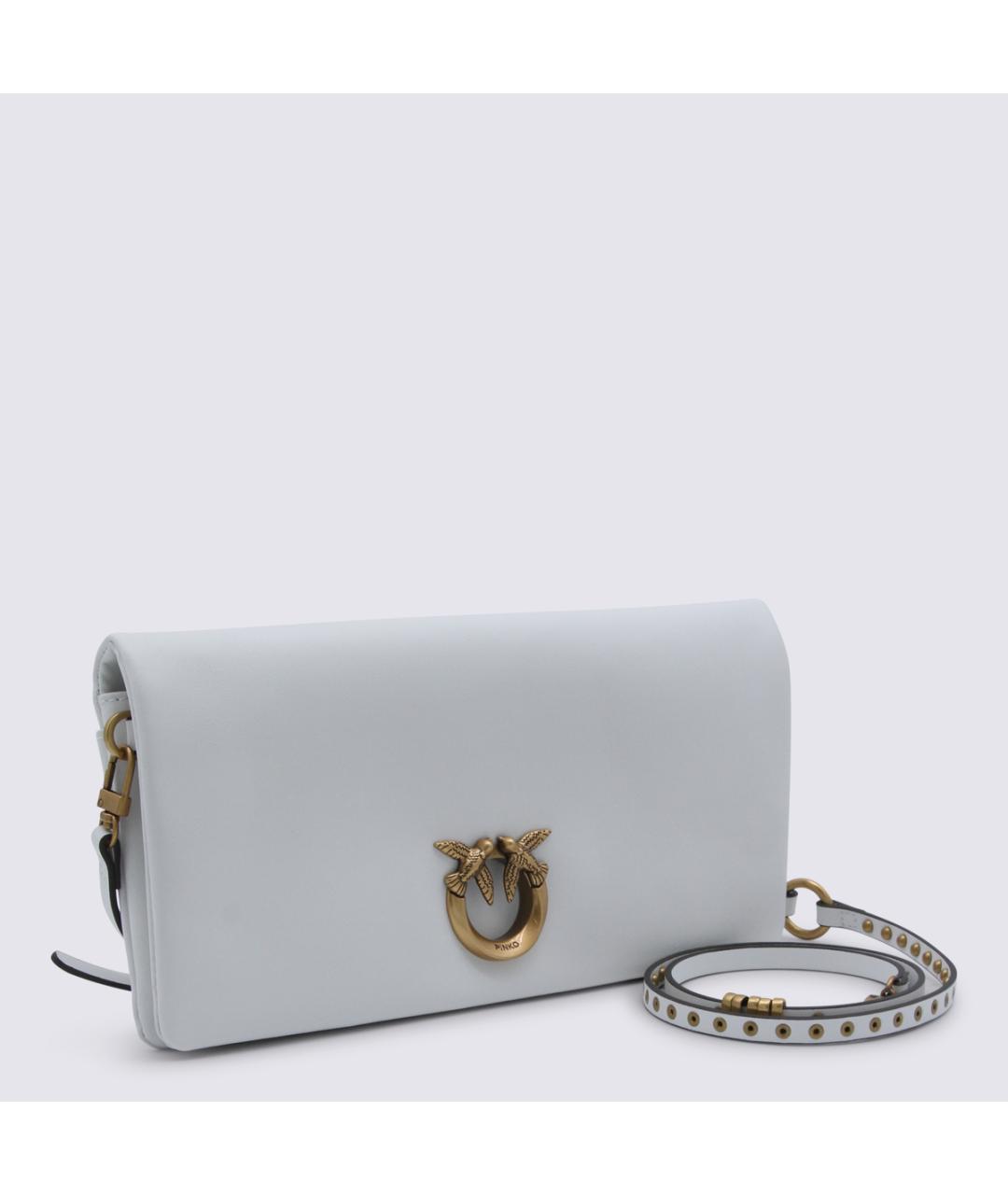 PINKO Белая кожаная сумка через плечо, фото 2