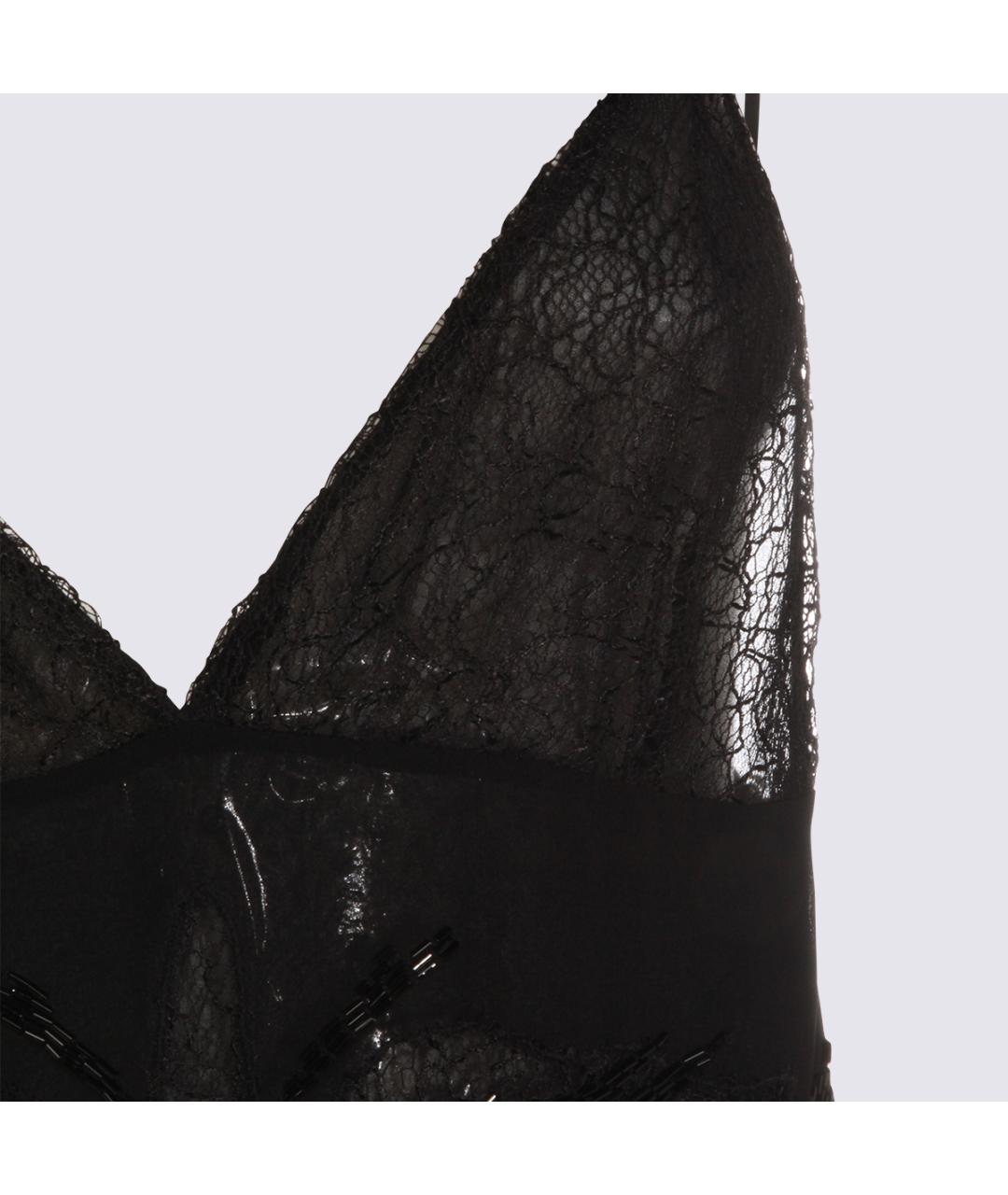 BLUMARINE Черное вискозное повседневное платье, фото 3