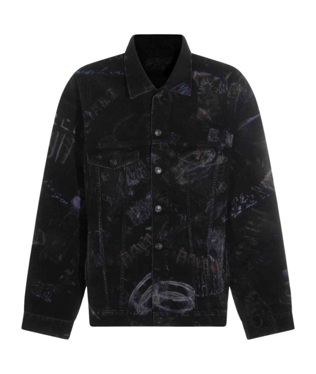 BALENCIAGA Черная хлопковая куртка, фото 1