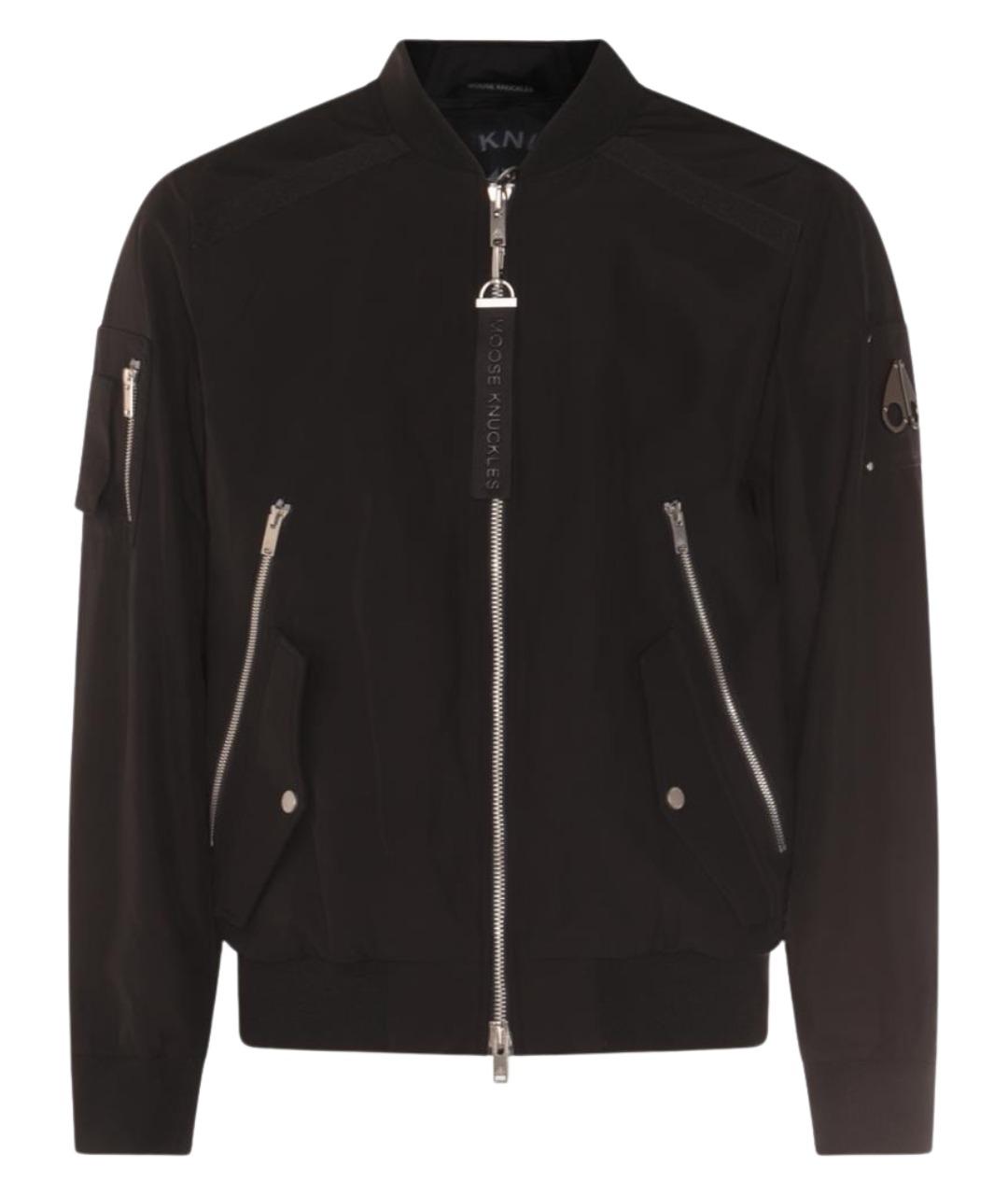 MOOSE KNUCKLES Черная полиэстеровая куртка, фото 1