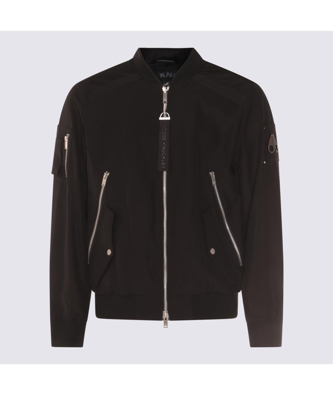 MOOSE KNUCKLES Черная полиэстеровая куртка, фото 3