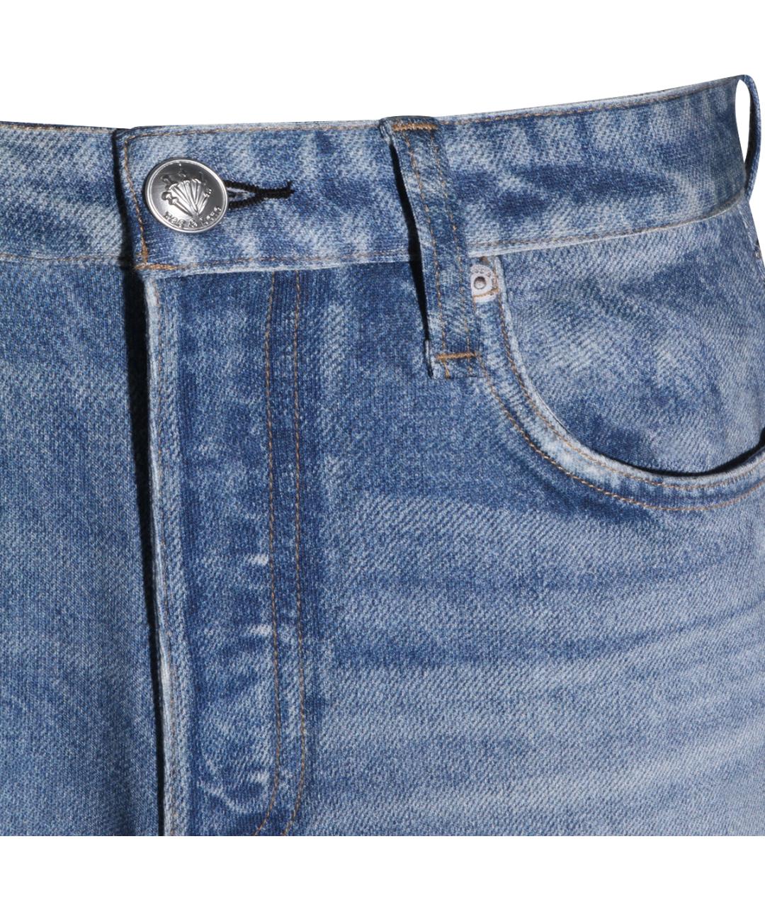 RAG & BONE Синие хлопковые прямые джинсы, фото 3