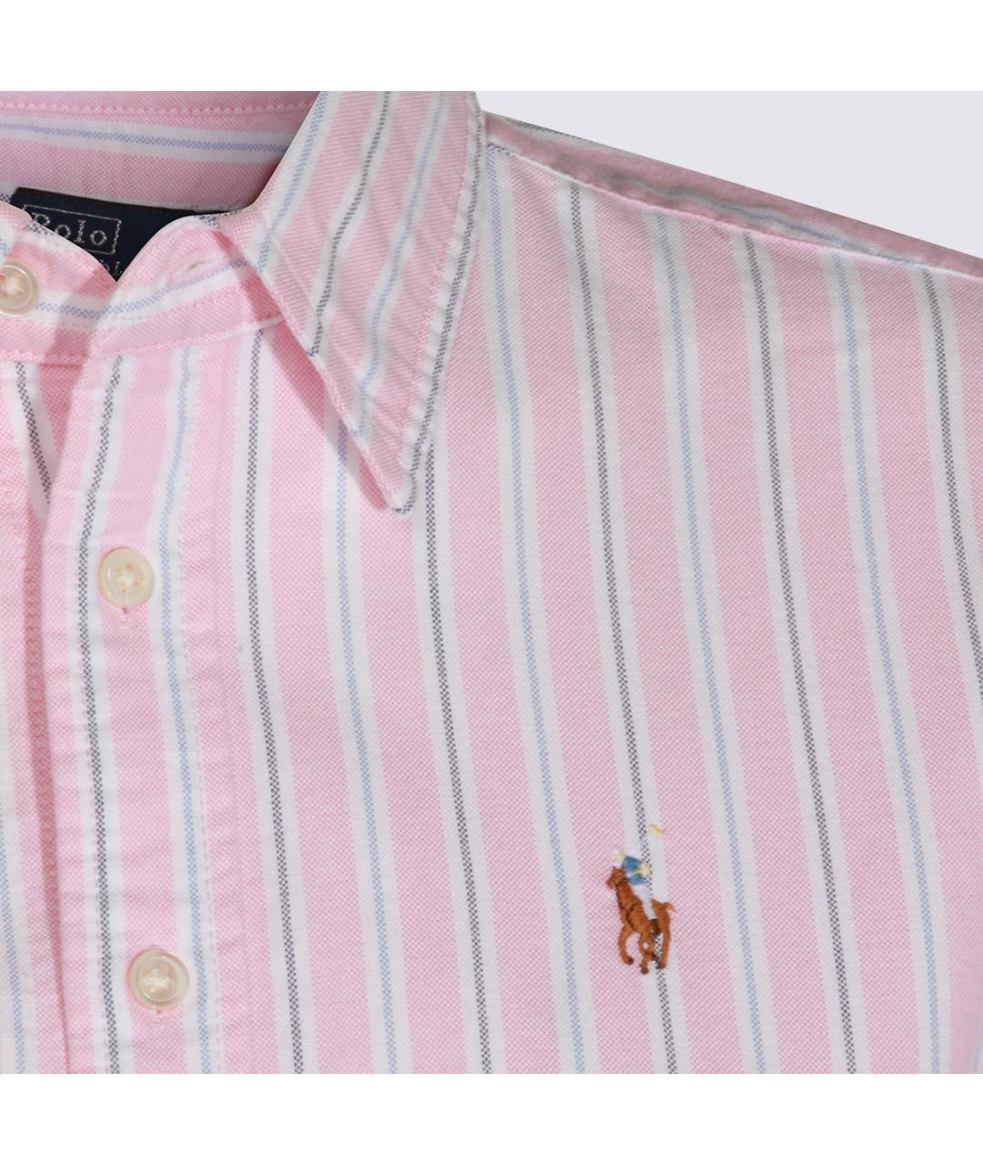 POLO RALPH LAUREN Розовое хлопковое повседневное платье, фото 3