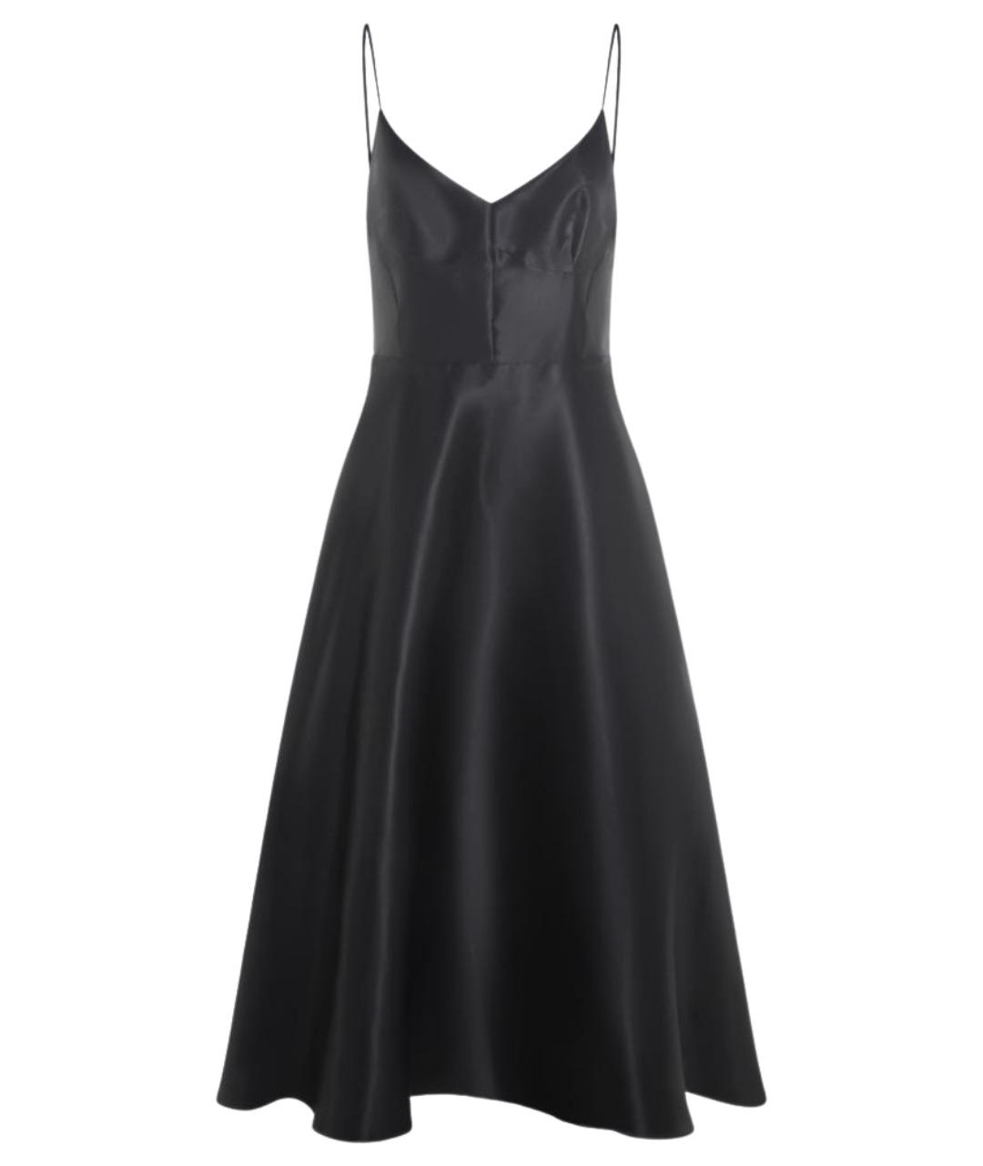 ALBERTA FERRETTI Черное шелковое вечернее платье, фото 1