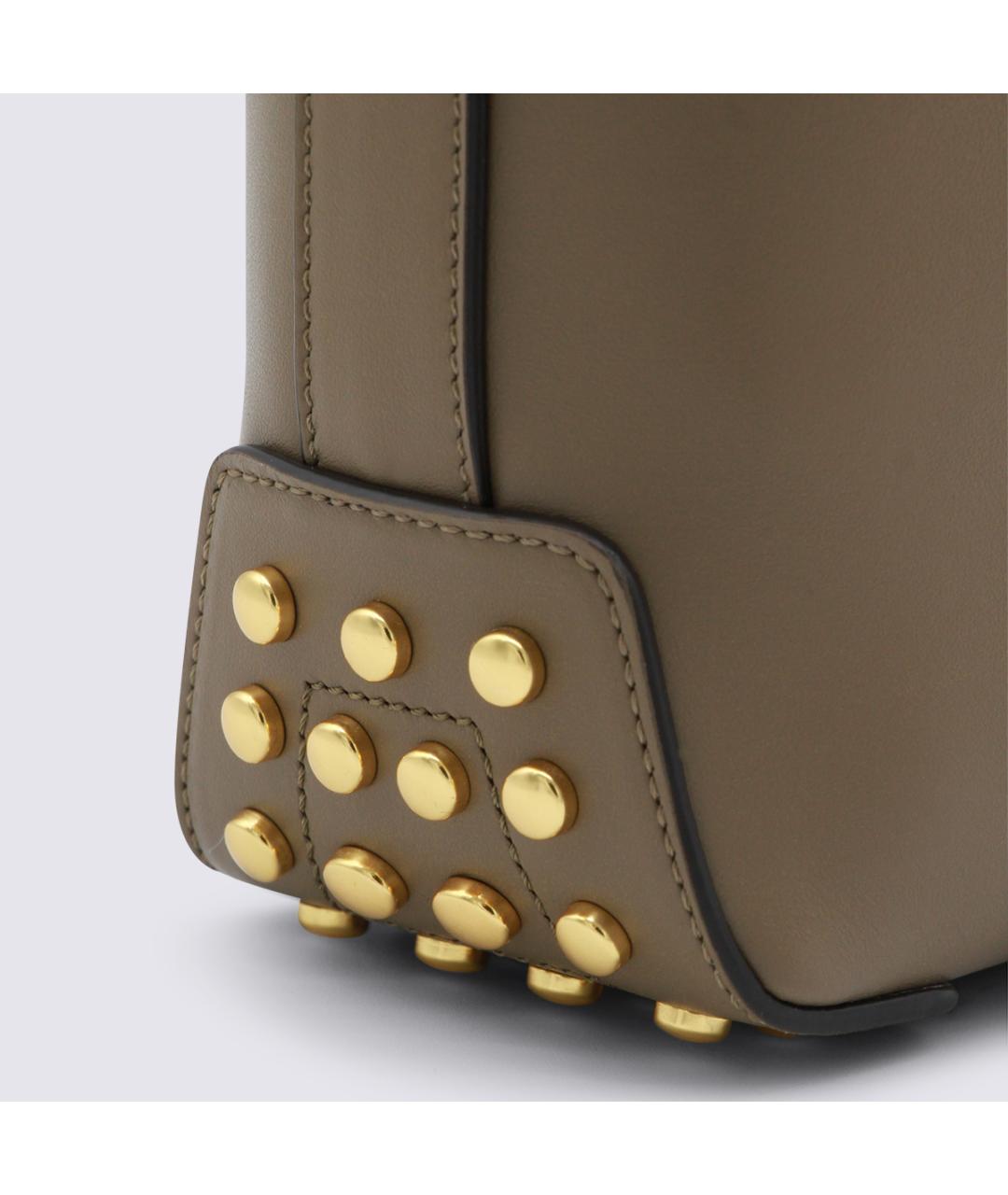 TOD'S Бежевая кожаная сумка через плечо, фото 4