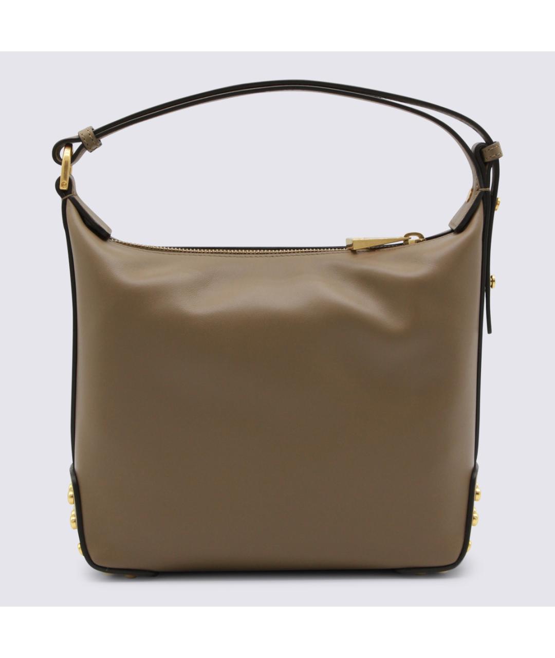 TOD'S Бежевая кожаная сумка через плечо, фото 3