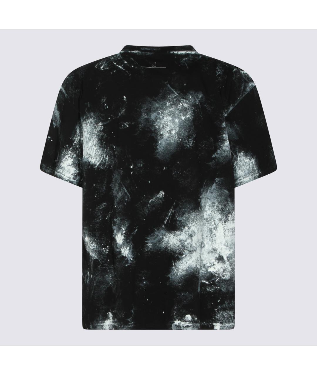 MM6 MAISON MARGIELA Черная хлопковая футболка, фото 2