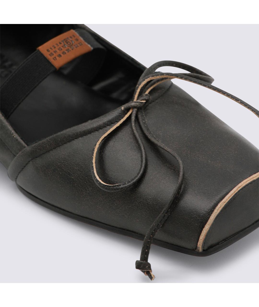 MM6 MAISON MARGIELA Мульти кожаные балетки, фото 4