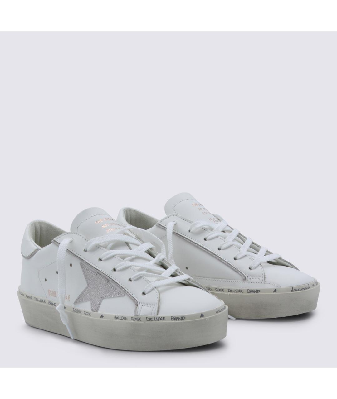 GOLDEN GOOSE DELUXE BRAND Белые кожаные кеды, фото 2