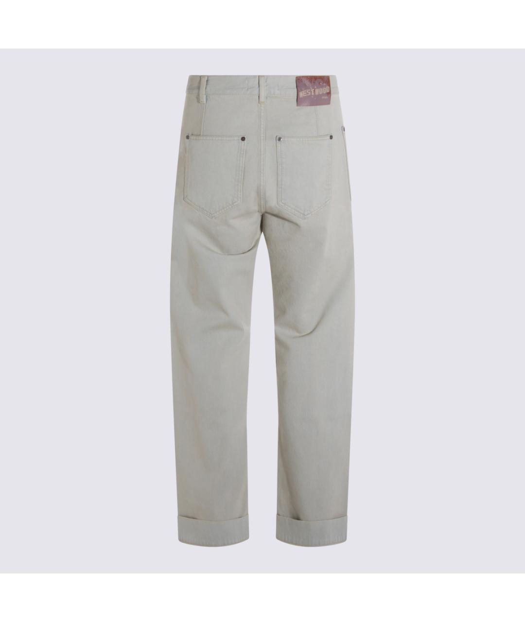 VIVIENNE WESTWOOD Голубые хлопковые прямые джинсы, фото 2