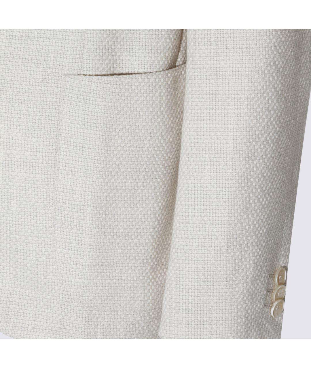 ETRO Бежевый хлопковый пиджак, фото 4