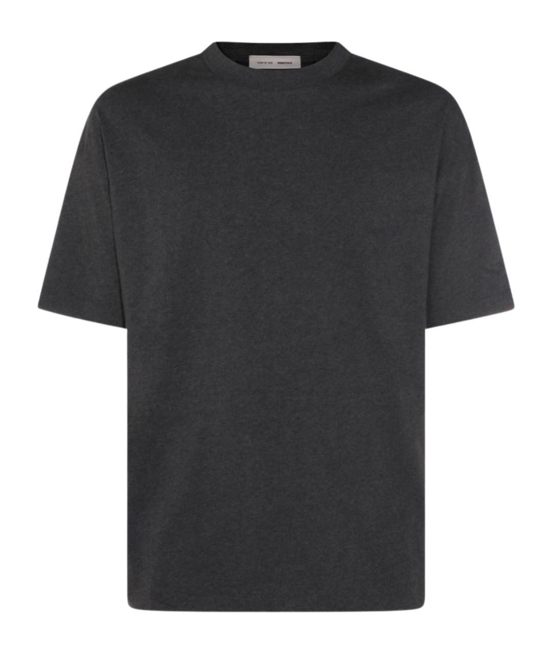FEAR OF GOD ESSENTIALS Серая хлопковая футболка, фото 1