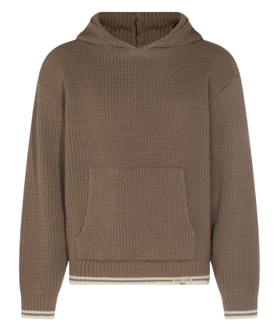 GOLDEN GOOSE DELUXE BRAND Коричневый хлопковый джемпер / свитер, фото 1