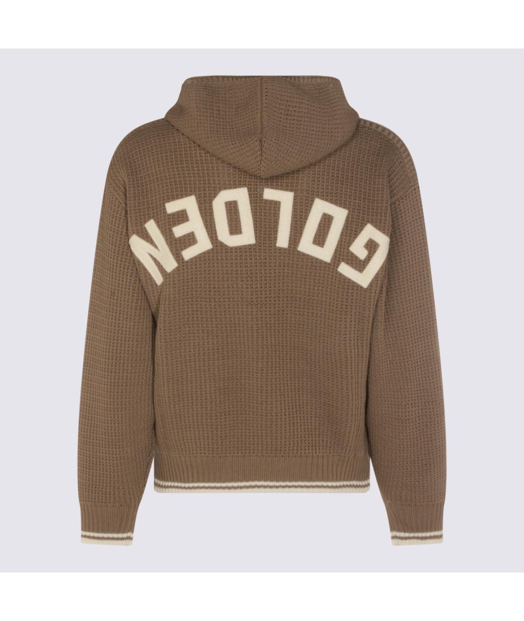 GOLDEN GOOSE DELUXE BRAND Коричневый хлопковый джемпер / свитер, фото 2