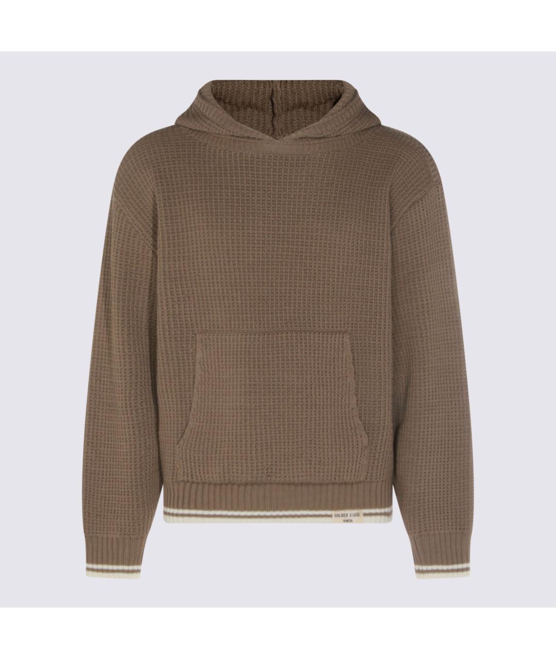 GOLDEN GOOSE DELUXE BRAND Коричневый хлопковый джемпер / свитер, фото 5