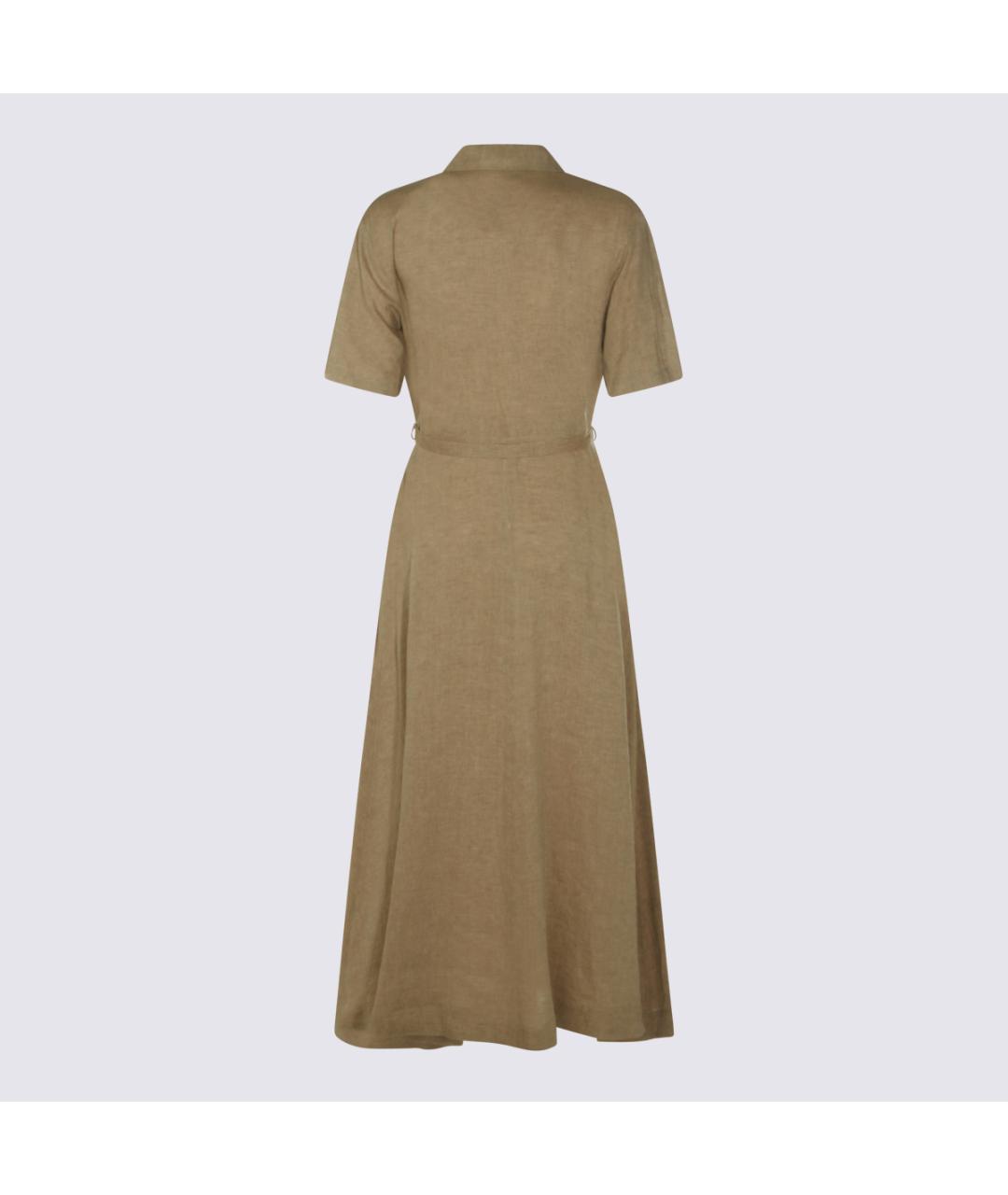 ANTONELLI FIRENZE Бежевое повседневное платье, фото 2