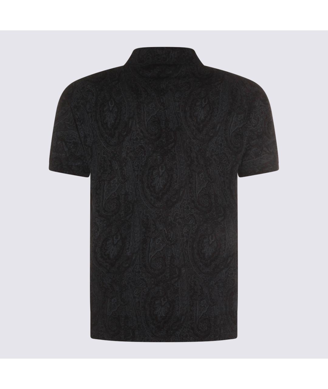ETRO Серое хлопковое поло с коротким рукавом, фото 2