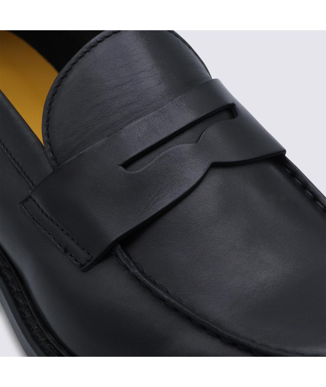 DOUCAL'S Черные кожаные лоферы, фото 4