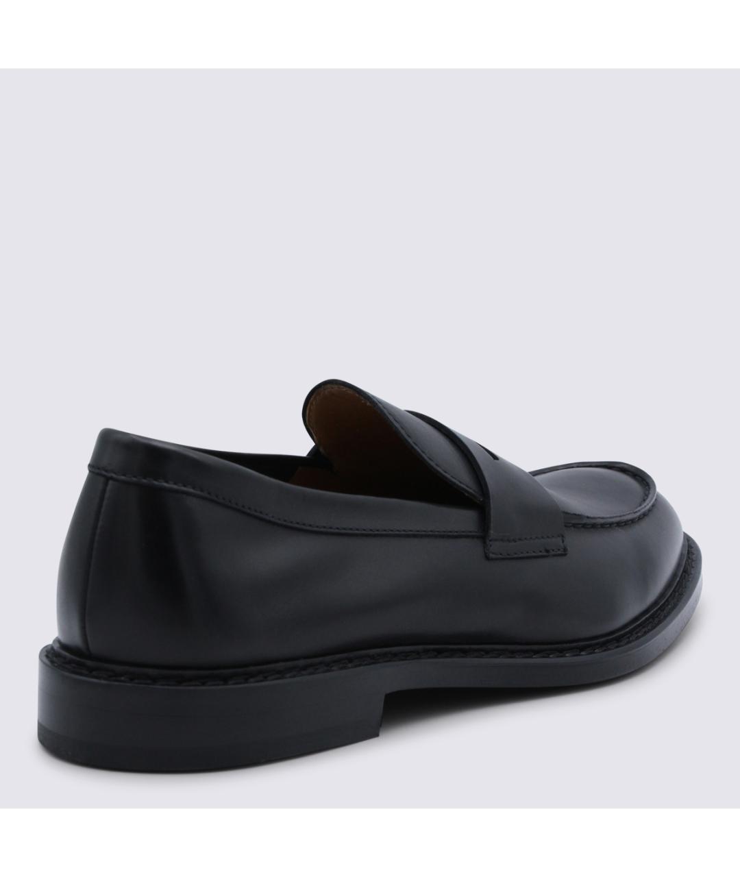 DOUCAL'S Черные кожаные лоферы, фото 3