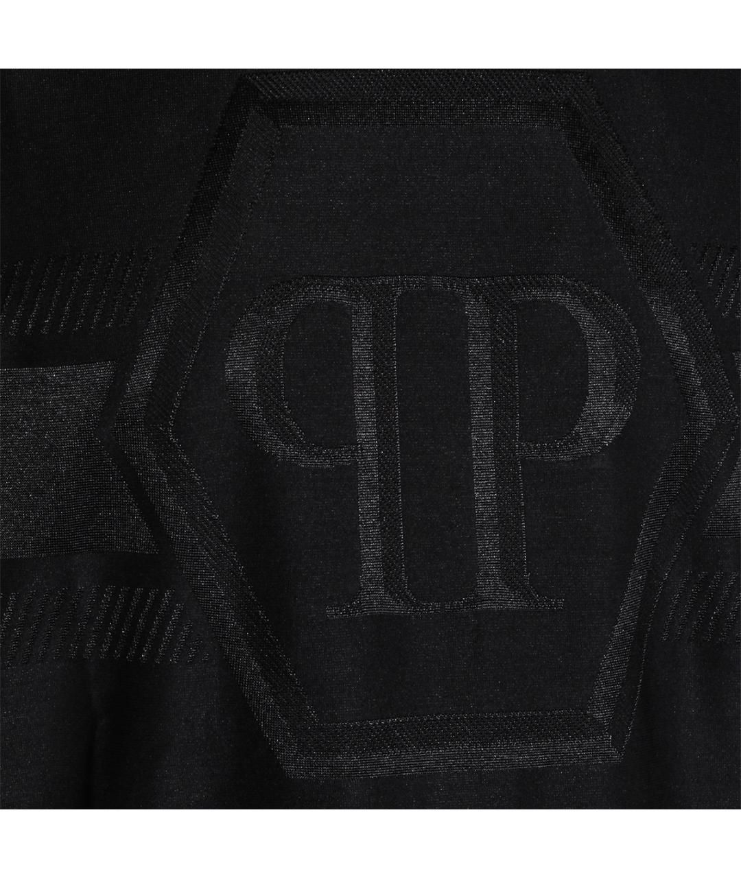 PHILIPP PLEIN Черная хлопковая футболка, фото 3