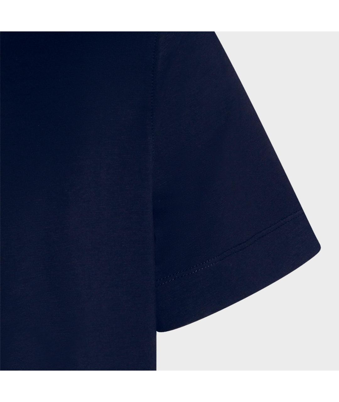 ZEGNA Синяя хлопковая футболка, фото 3