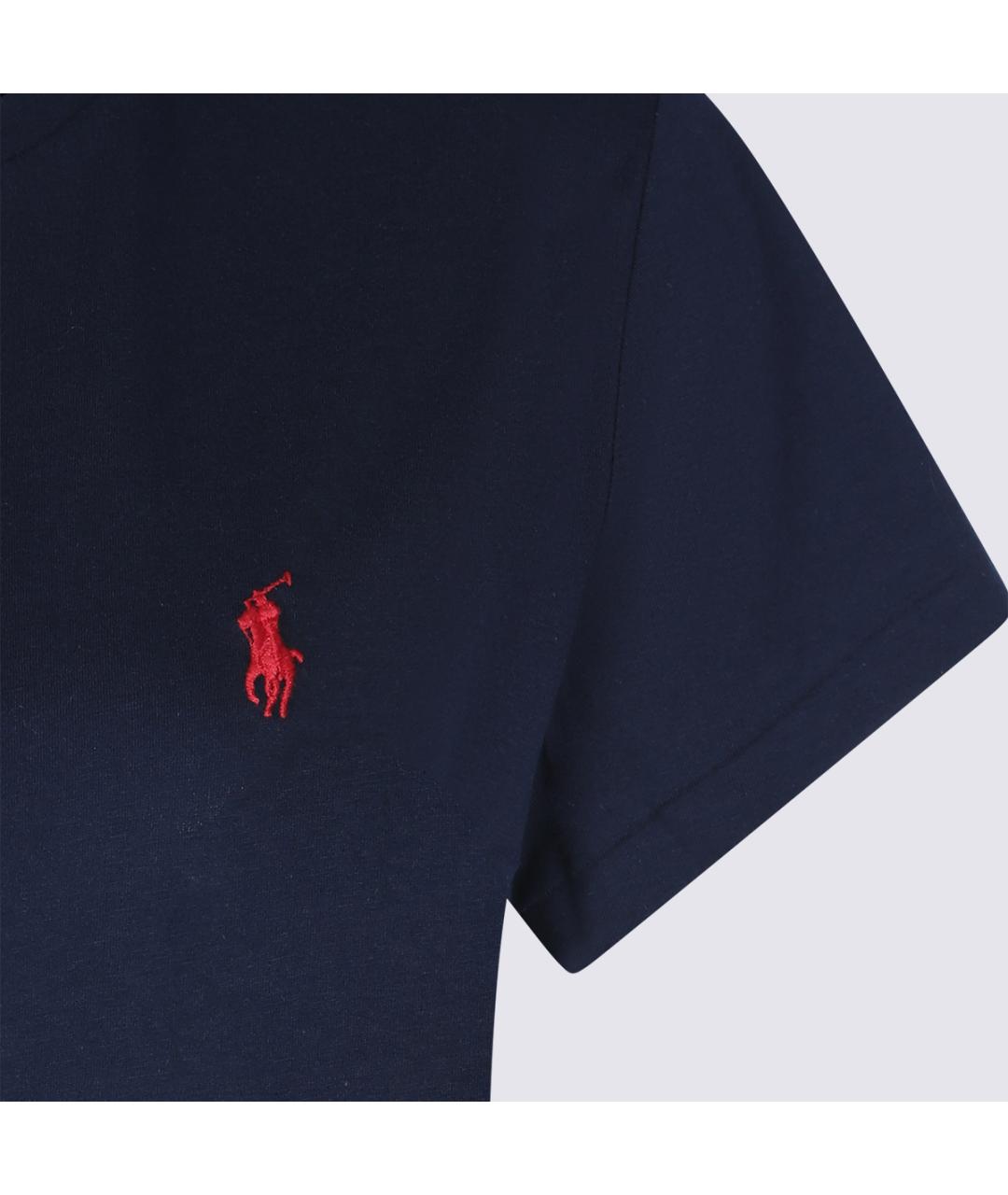 POLO RALPH LAUREN Синяя хлопковая футболка, фото 3