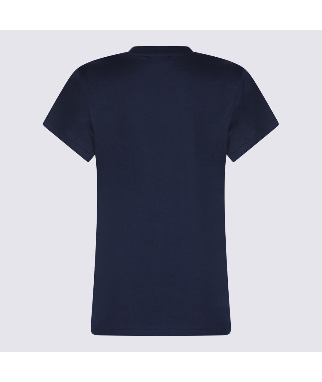 POLO RALPH LAUREN Синяя хлопковая футболка, фото 2