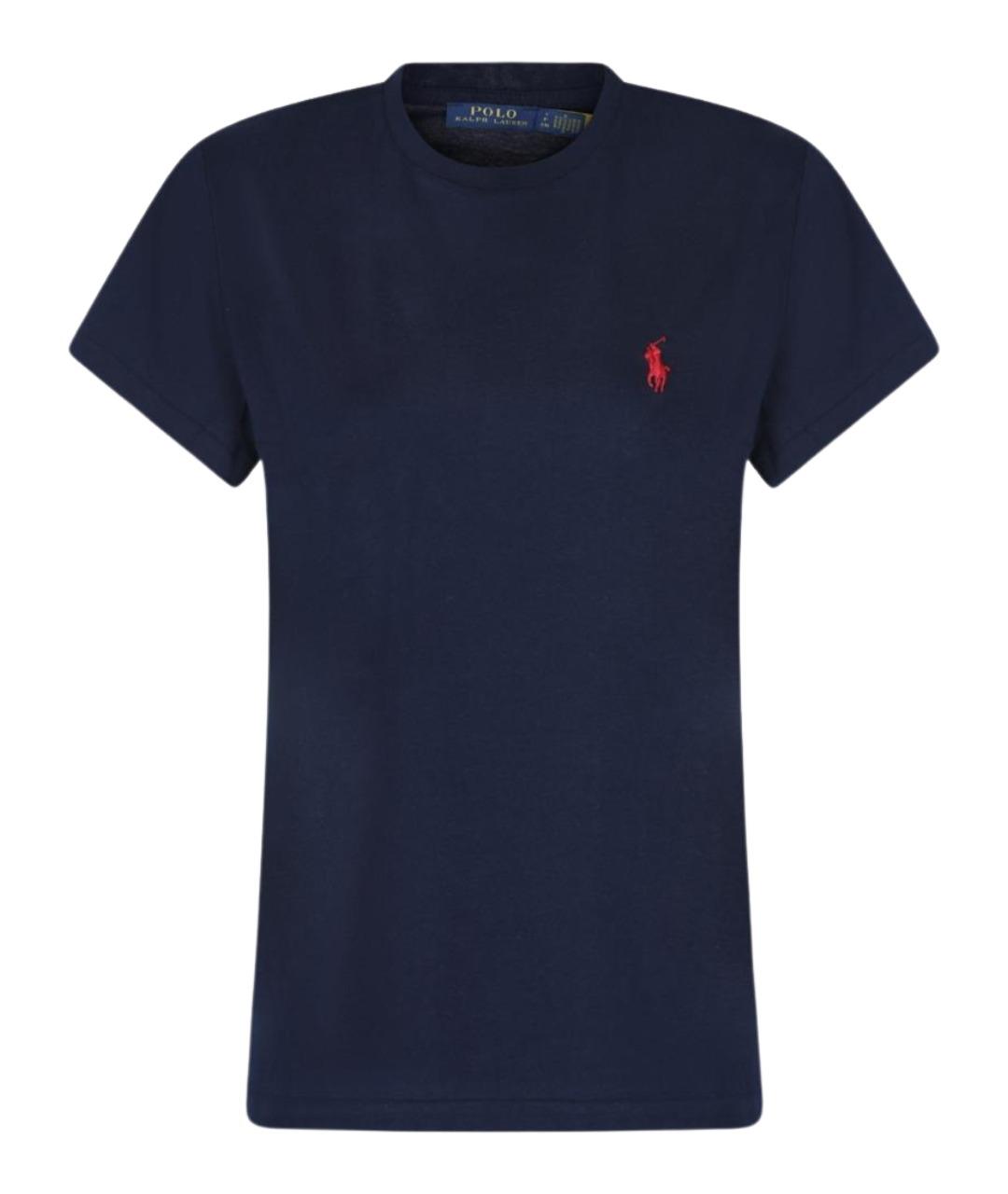 POLO RALPH LAUREN Синяя хлопковая футболка, фото 1