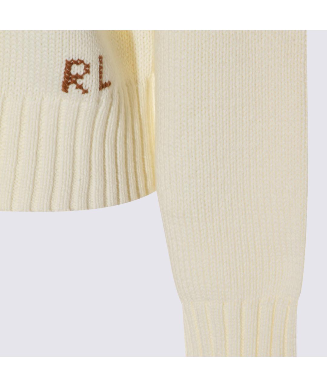 POLO RALPH LAUREN Белый хлопковый джемпер / свитер, фото 3