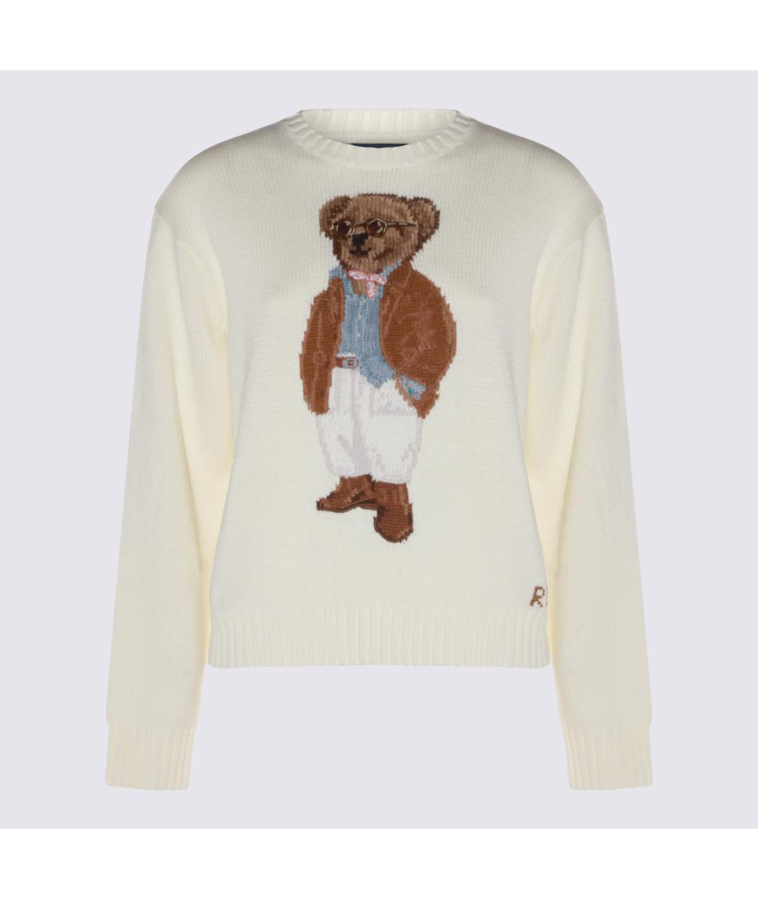 POLO RALPH LAUREN Белый хлопковый джемпер / свитер, фото 5