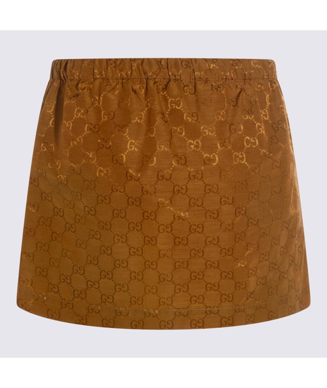 GUCCI Бежевая юбка мини, фото 2