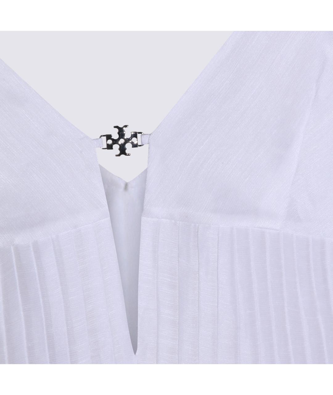 TORY BURCH Белое хлопковое повседневное платье, фото 3