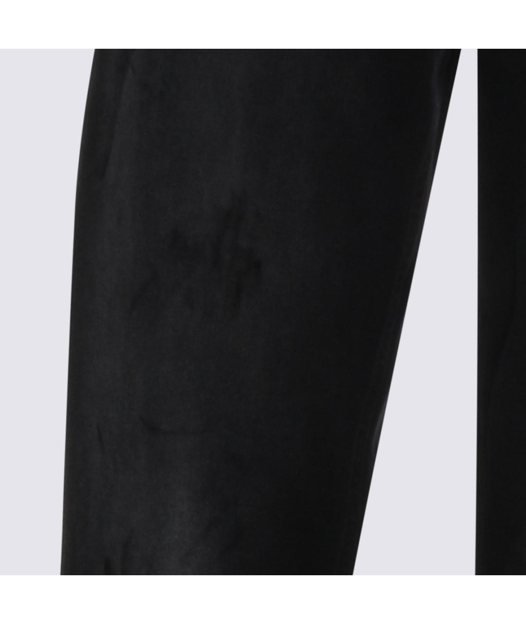 MM6 MAISON MARGIELA Черные хлопковые прямые джинсы, фото 3