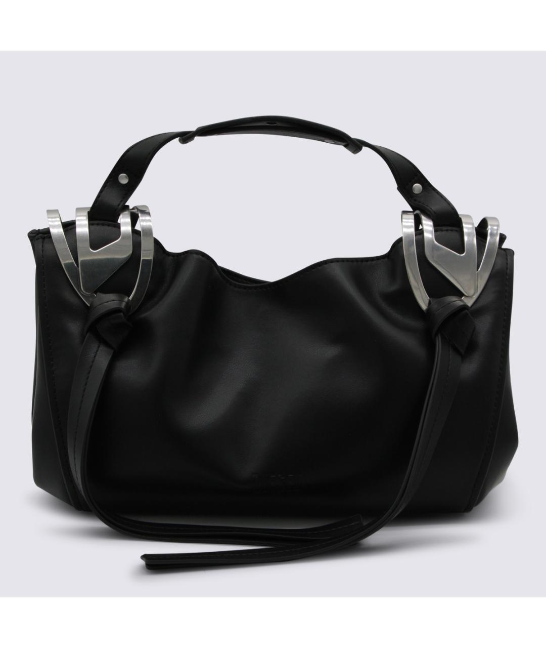 DIESEL Черная сумка через плечо из искусственной кожи, фото 5