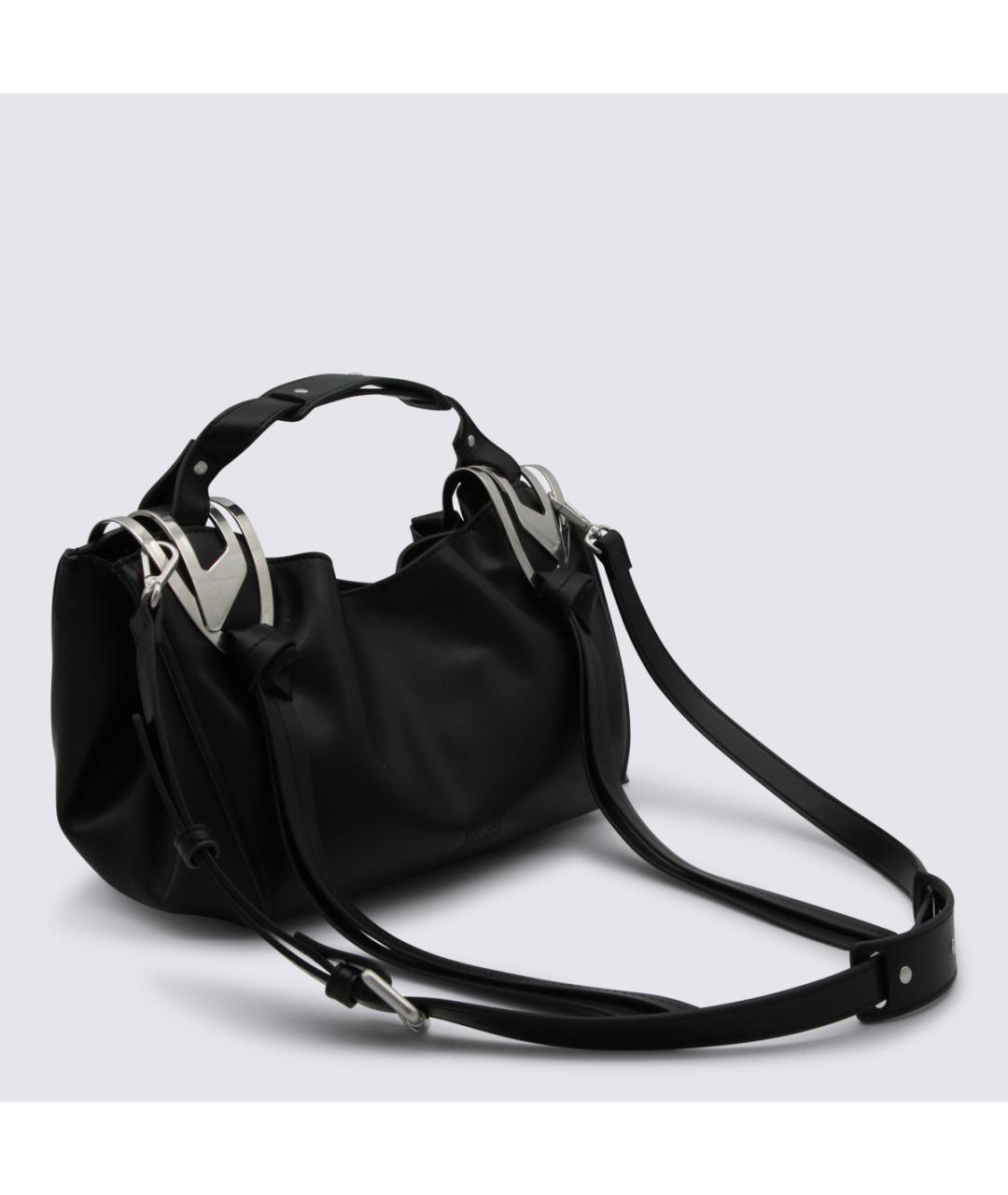 DIESEL Черная сумка через плечо из искусственной кожи, фото 2