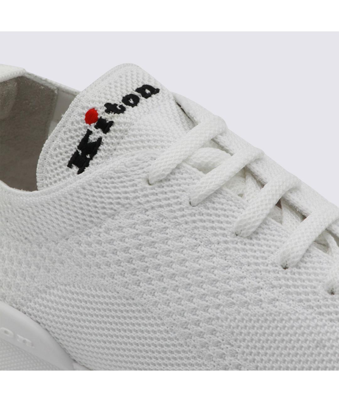 KITON Белые низкие кроссовки / кеды, фото 4