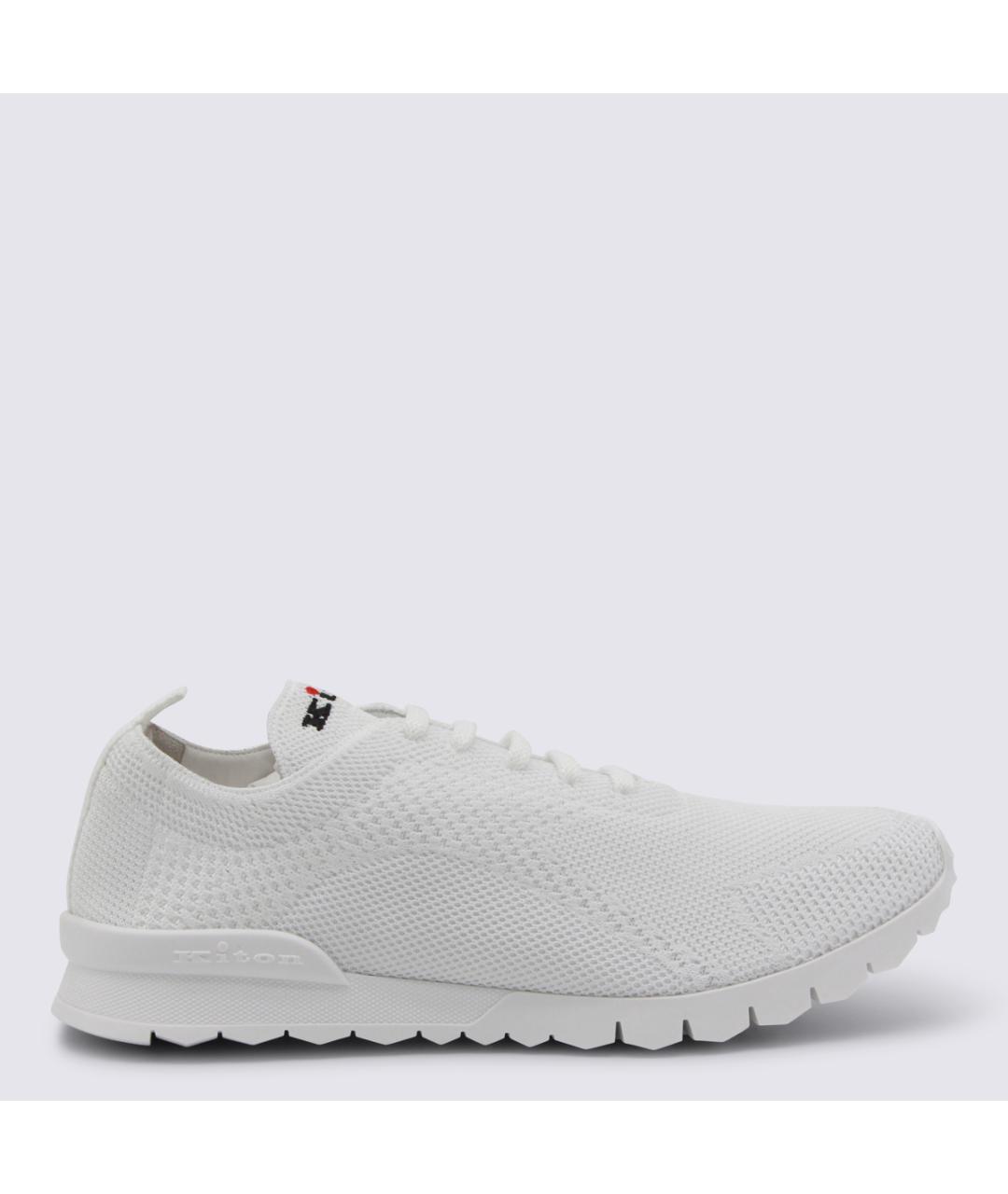 KITON Белые низкие кроссовки / кеды, фото 5