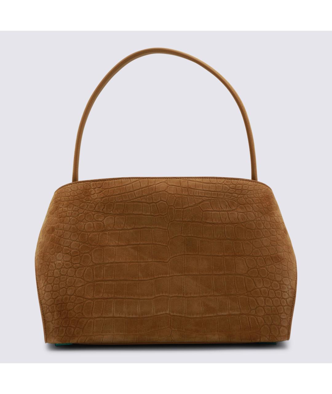 FERRAGAMO Бежевая кожаная сумка тоут, фото 3