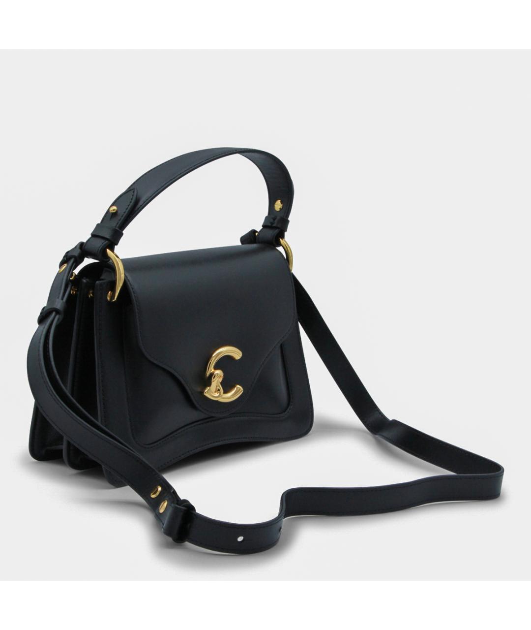 COCCINELLE Черная кожаная сумка с короткими ручками, фото 2