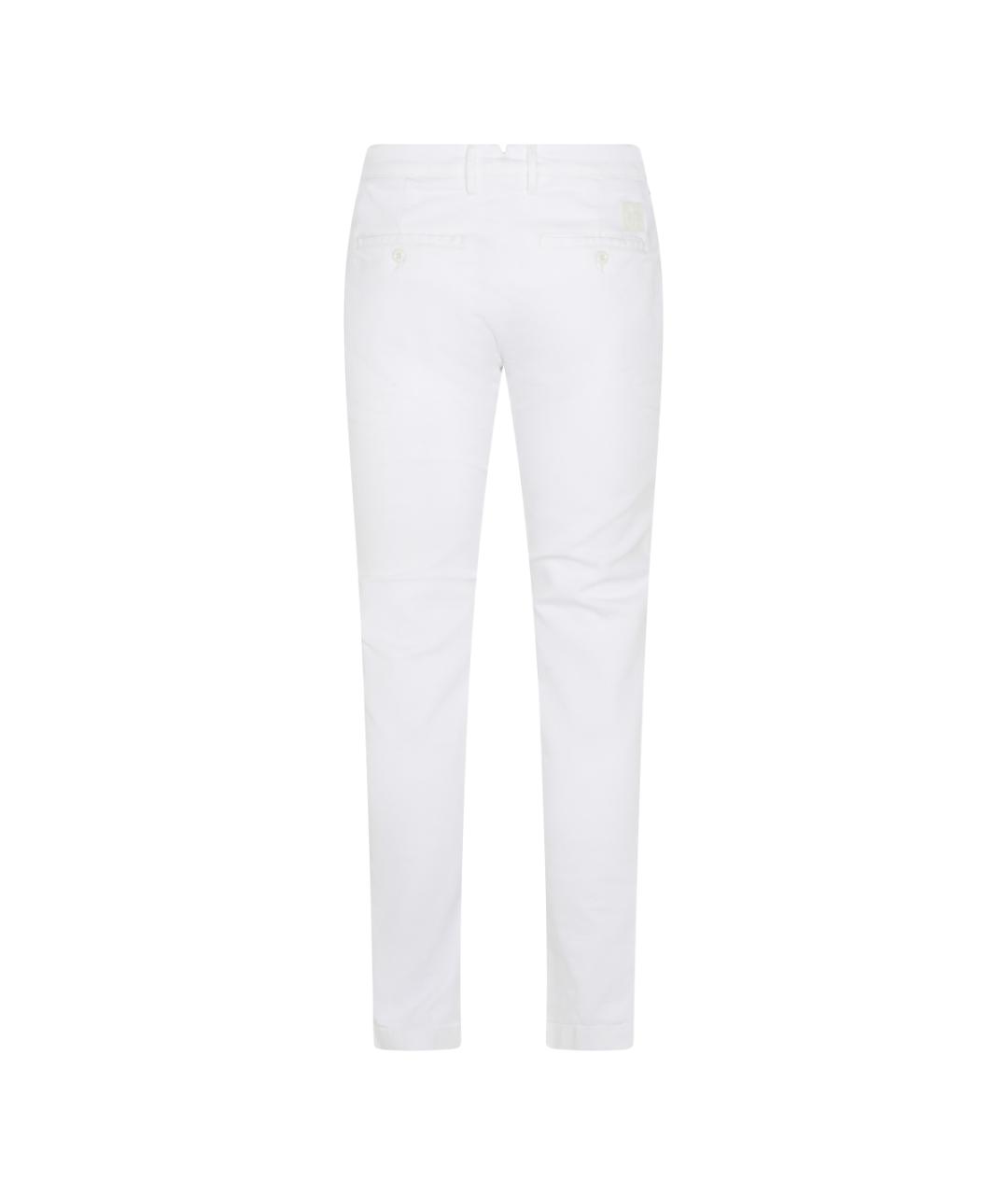 JACOB COHEN Белые хлопковые повседневные брюки, фото 2
