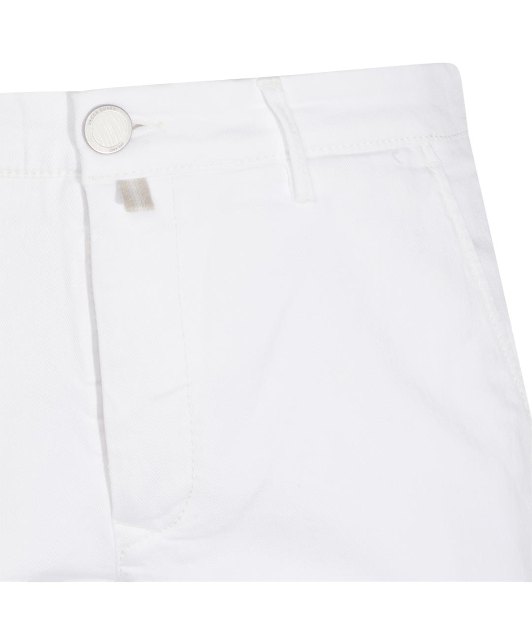 JACOB COHEN Белые хлопковые повседневные брюки, фото 3
