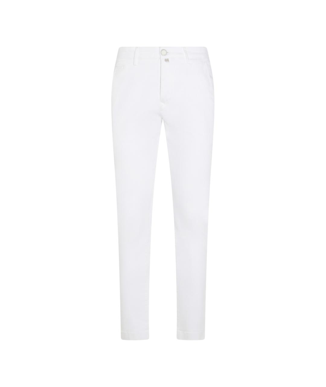 JACOB COHEN Белые хлопковые повседневные брюки, фото 1