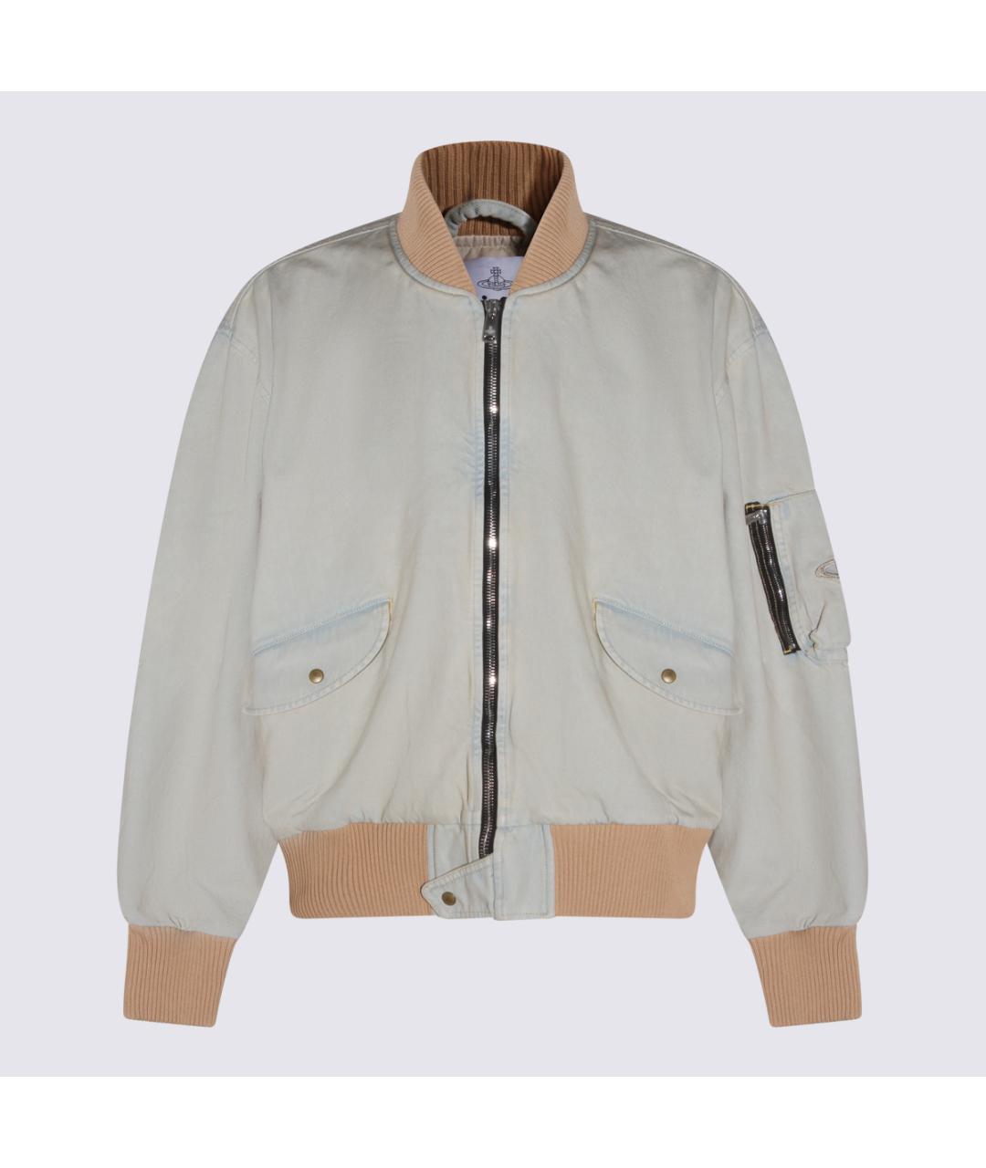 VIVIENNE WESTWOOD Голубая хлопковая куртка, фото 5