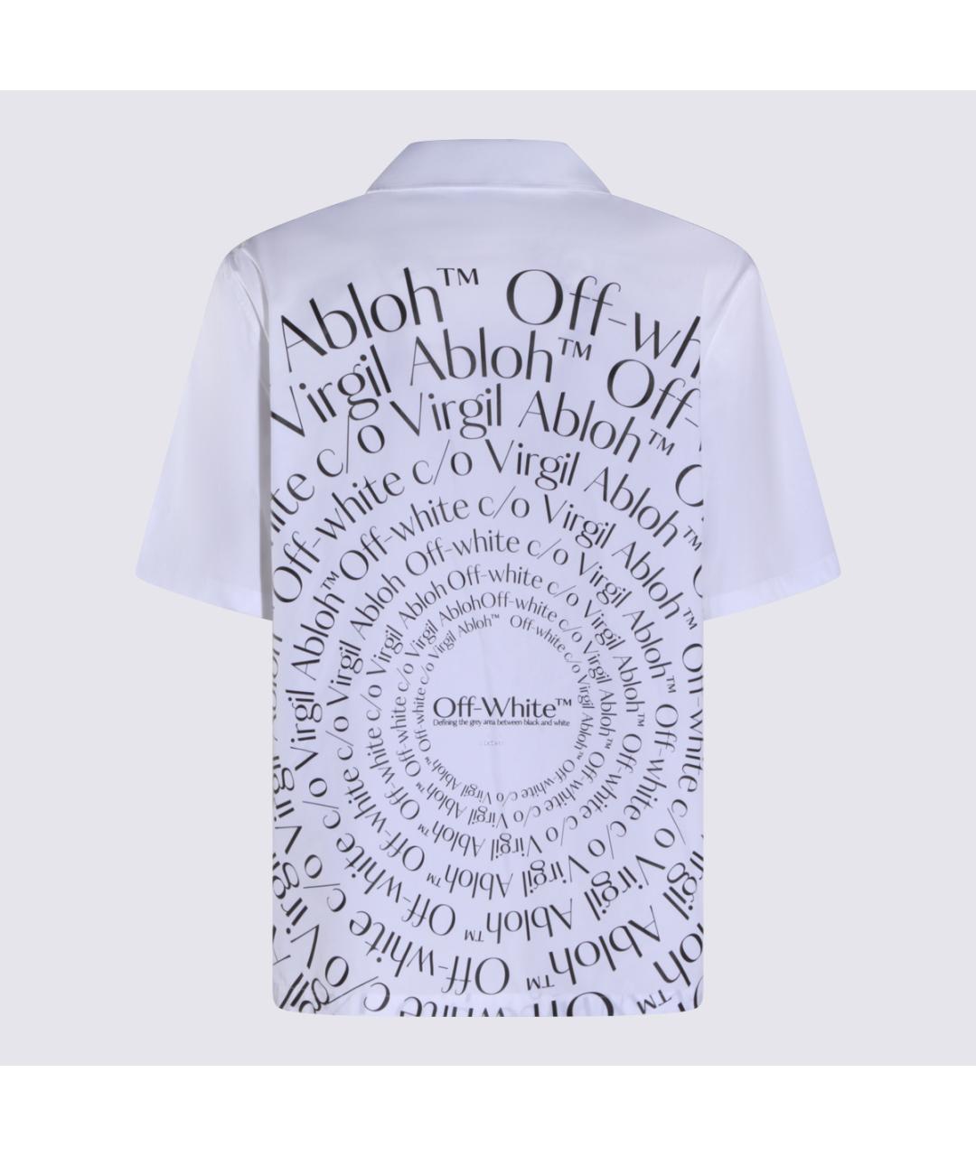 OFF-WHITE Белая хлопковая кэжуал рубашка, фото 2