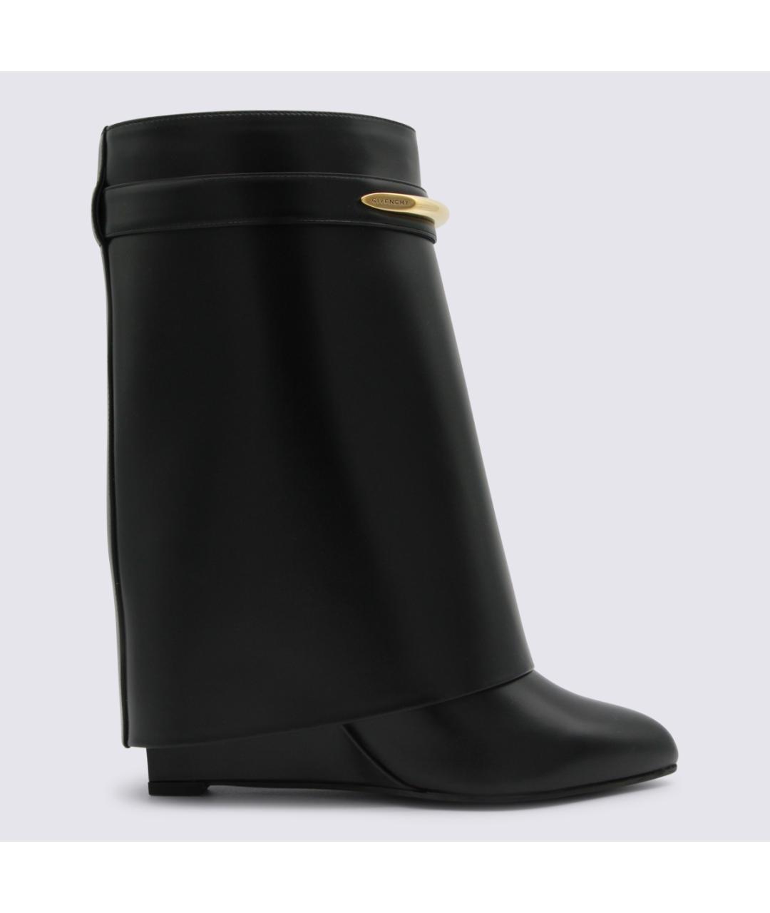 GIVENCHY Черные кожаные сапоги, фото 5