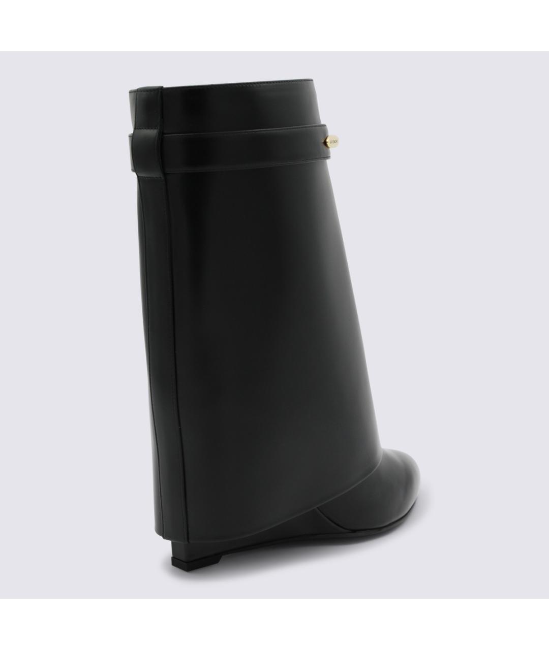 GIVENCHY Черные кожаные сапоги, фото 3