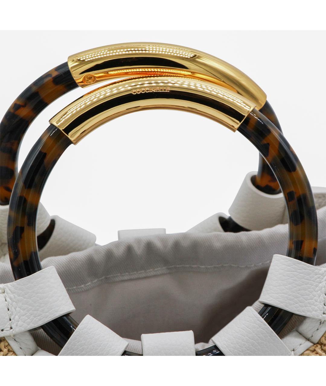 COCCINELLE Бежевая сумка с короткими ручками, фото 4