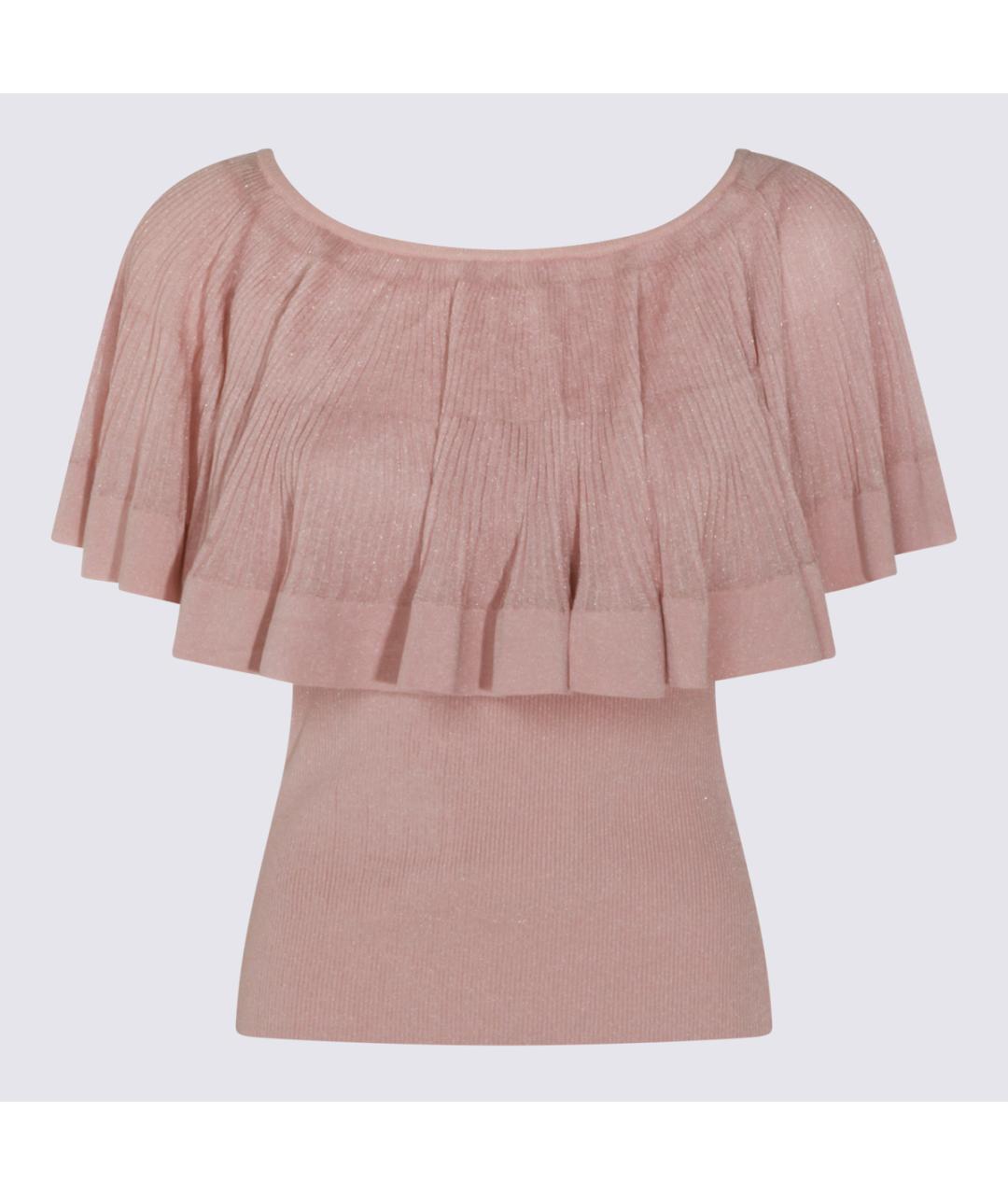 ZIMMERMANN Розовая вискозная футболка, фото 4